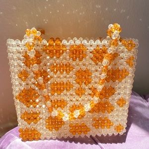 Susan Alexandra Giraffe Beaded Bag